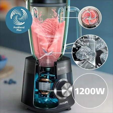 Blender kielichowy Philips seria 5000 ProBlend Plus HR3031/00 1200W OPIS!