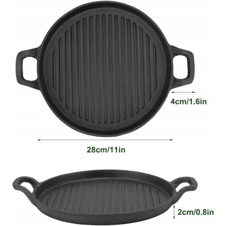 Patelnia grillowa Otufan 28 cm żeliwna OPIS