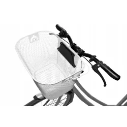 Koszyk na rower VOGEL VKS-102WH stalowy biały OPIS