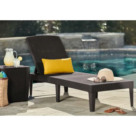 NIEKOMPLETNY Leżak z tworzywa sztucznego Keter Jaipur Sun Lounger