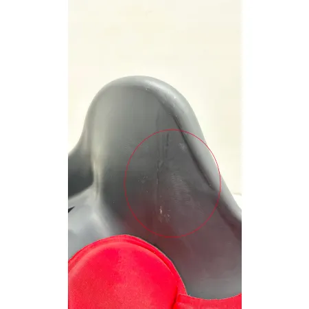 NIEKOMPLETNY Fotelik rowerowy HTP Design Elibas BN40124 szaro-czerwony