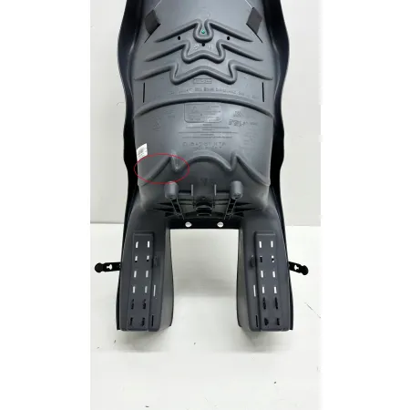 NIEKOMPLETNY Fotelik rowerowy HTP Design Elibas BN40124 szaro-czerwony