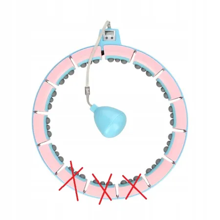 HULA HOP z wypustkami i obciążnikiem HMS FH06 + LICZNIK OPIS!!