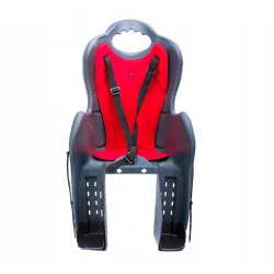 Fotelik rowerowy tylny HTP Design Elibas BN40124 szaro-czerwony OPIS!