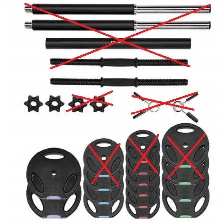 Sztangielka i ciężarki 40kg HMS SGSP60