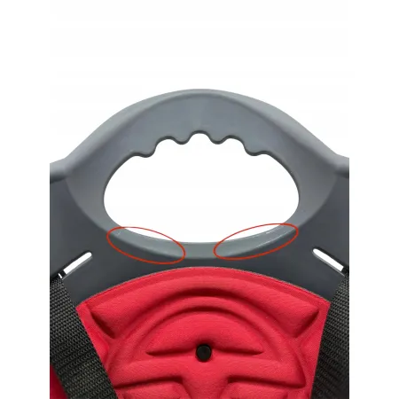 Fotelik rowerowy tylny HTP Design Elibas BN40124 szaro-czerwony OPIS!