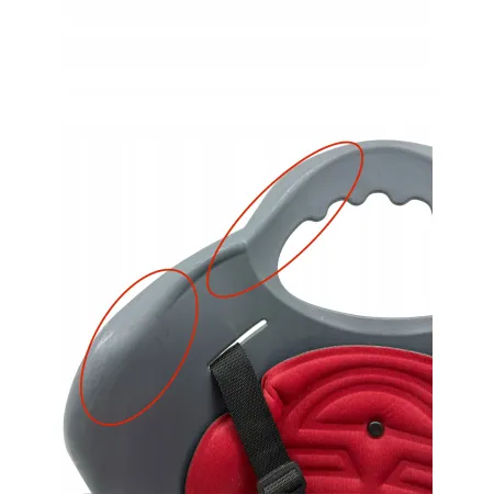 Fotelik rowerowy tylny HTP Design Elibas BN40124 szaro-czerwony OPIS!