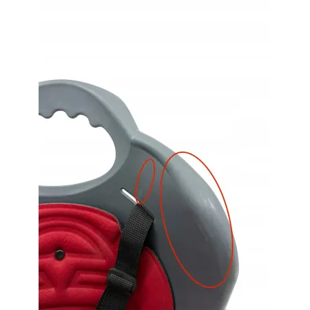 Fotelik rowerowy tylny HTP Design Elibas BN40124 szaro-czerwony OPIS!