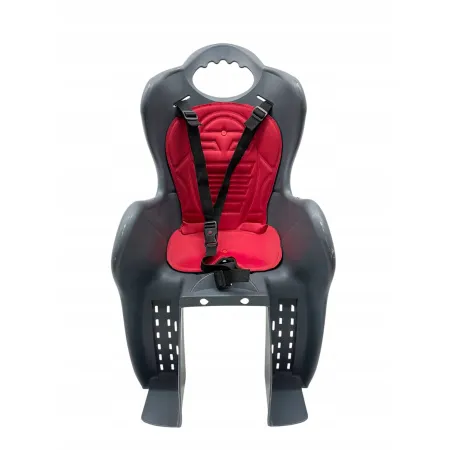 Fotelik rowerowy tylny HTP Design Elibas BN40124 szaro-czerwony OPIS!