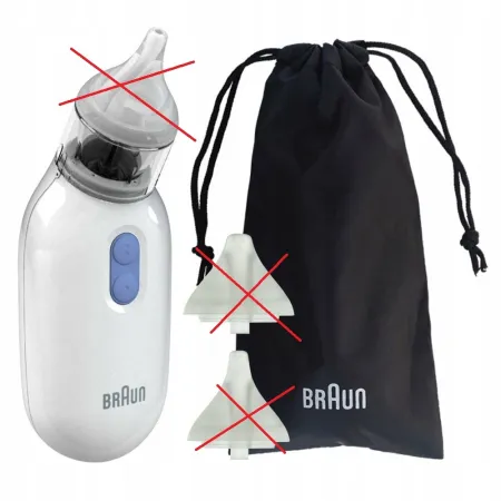 NIEKOMPLETNY Aspirator do nosa BRAUN BNA 100