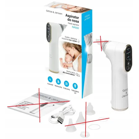 NIEKOMPLETNY aspirator do nosa GOTZE & JENSEN NA500 OPIS!