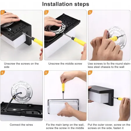 Zestaw 2x Lampa ścienna LIGHTJOY IP66 18W