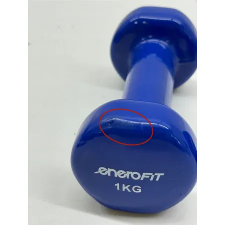 Hantle winylowe ciężarki do ćwiczeń fitness VDB 1kg EneroFit 2 szt