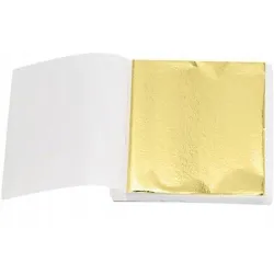 Folia do złoceń dekoracji ozdabiania 14x14cm 100szt