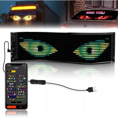 NIEKOMPLETNY Cyfrowy panel do samochodu Yayza Led Matrix Panel