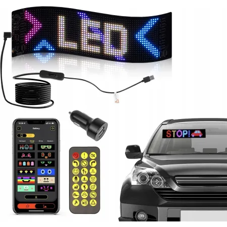NIEKOMPLETNY Cyfrowy panel do samochodu Yayza Led Matrix Panel