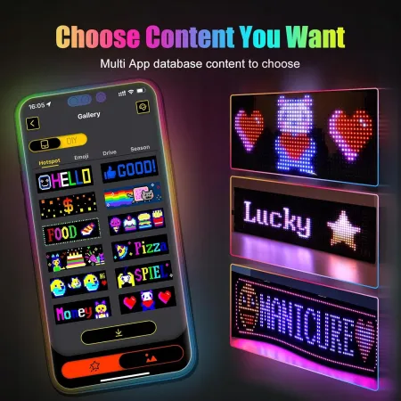 NIEKOMPLETNY Cyfrowy panel do samochodu Yayza Led Matrix Panel