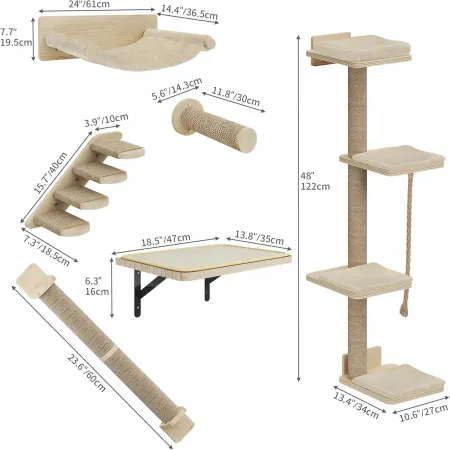 Ścianka wspinaczkowa dla kota YITAHOME