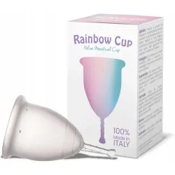 Kubek menstruacyjny z silikonu medycznego bez lateksu Rainbow Cup