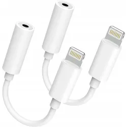 Adapter przejściówka lighting 3.5mm 2 SZT