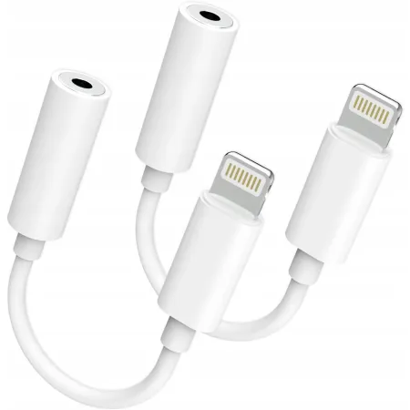 Adapter przejściówka lighting 3.5mm 2 SZT