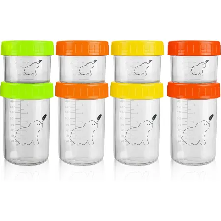 Pojemniki szklane na żywność dla niemowląt Budding Bear 6 szt