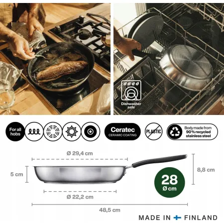 Patelnia Fiskars Functional Form non-stick 28 cm