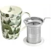 Kubek porcelanowy do herbaty z filtrem i pokrywką TEA SHOP 550ml