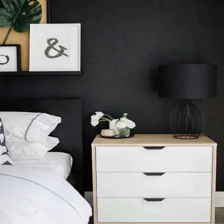 Folia samoprzylepna do mebli Decoroom 40x1000 cm matowa czarna