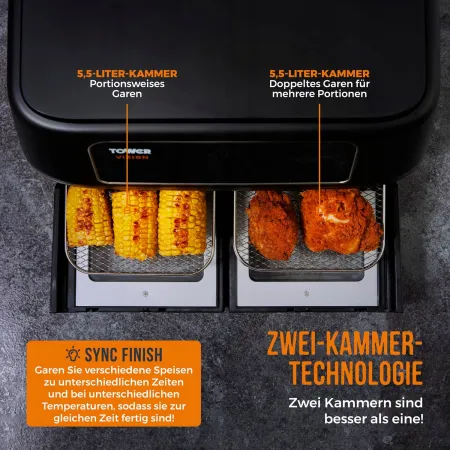 Frytkownica beztłuszczowa Tower T17102 Vortx Vizion 2400 W