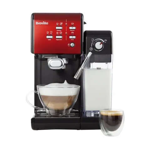 Kolbowy ekspres ciśnieniowy Breville Prima Latte II 1245 W czerwony