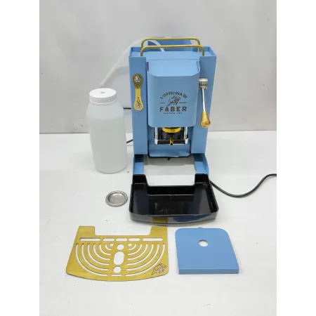 Ekspres kapsułkowy Faber Pro Deluxe 500W błękitny-złoty