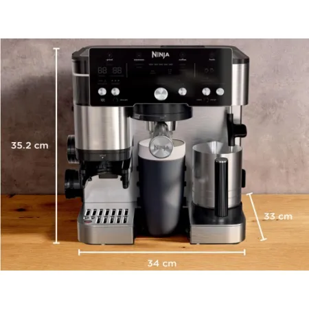 NIEKOMPLETNY Ekspres do kawy Ninja Luxe Essential ES501EU srebrny