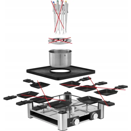 NIEKOMPLETNY grill elektryczny WMF Lumero Gourmet Station 3-in-1