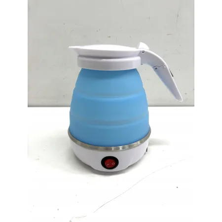 Elektryczny czajnik kempingowy, składany, niebieski