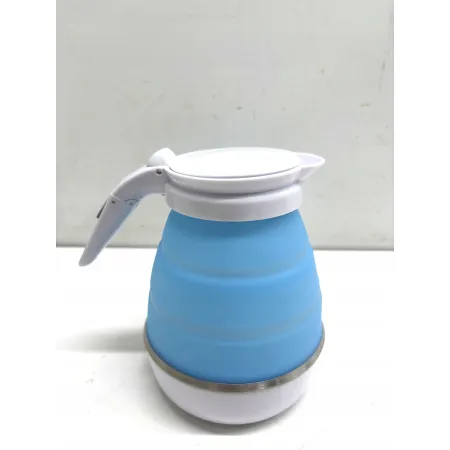 Elektryczny czajnik kempingowy, składany, niebieski