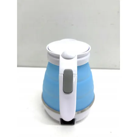 Elektryczny czajnik kempingowy, składany, niebieski