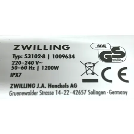 Cyrkulator zanurzeniowy do gotowania Sous Vide Zwilling 1200W Termostat
