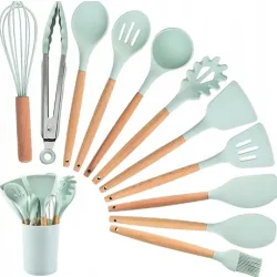 Zestaw przyborów kuchennych 11 sztuk silikonowe