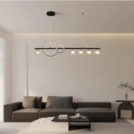 Żyrandol LED GEADI 40 W srebrny