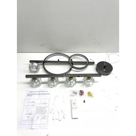 Żyrandol LED GEADI 40 W srebrny