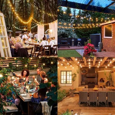 Girlanda ogrodowa łańcuch świetlny GHUSTAR 45m