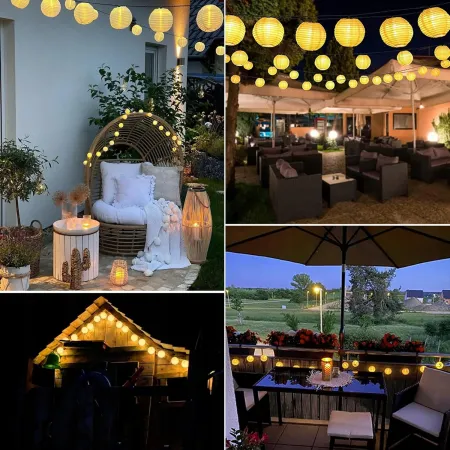 Girlanda ogrodowa świetlna solarna 2m