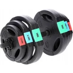 Sztangielka i ciężarki 20kg HMS SGSP60