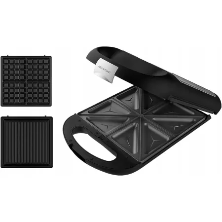 Opiekacz do kanapek CECOTEC Rock'nToast Family 3in1 Czarny DEFEKT