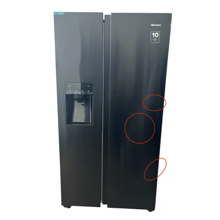 Lodówka HISENSE RS694N4TFE Side by Side No frost Czarna Kostkarka