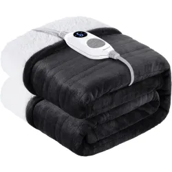 Koc grzewczy WARMREST 150 x 200 cm odcienie szarości