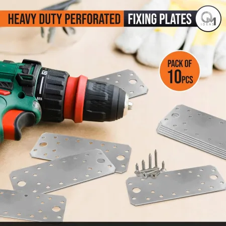 Płaska płytka łącząca stal Omideas 10 szt 140 x 55 x 2 mm