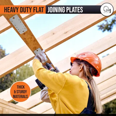 Płaska płytka łącząca stal Omideas 10 szt 140 x 55 x 2 mm