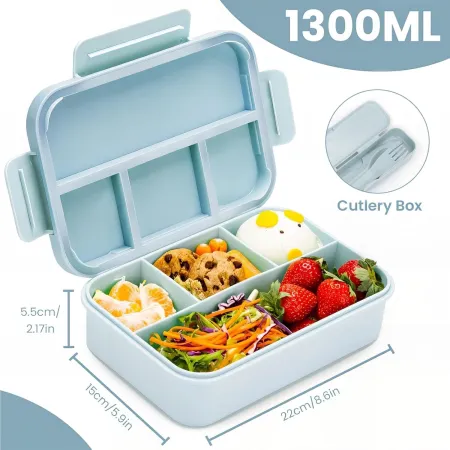 Bugucat Lunchbox z przegródkami 1300 ml c8592